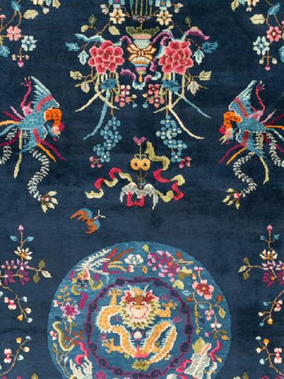 VINTAGE CHINESE ART DECO ROOM SIZE CARPET