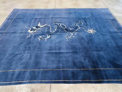 VINTAGE CHINESE PEKING SMALL ROOM SIZE CARPET