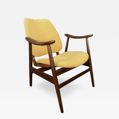 VINTAGE DANISH MID CENTURY MODERN TEAK LOUNGE CHAIR