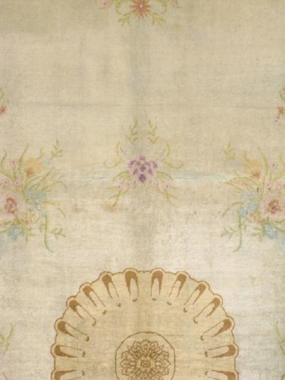 VINTAGE EUROPEAN INSPIRED PERSIAN KASHAN CARPET