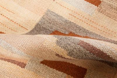 VINTAGE HAND WOVEN ART DECO STYLE SCANDINAVIAN RUG