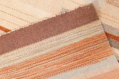 VINTAGE HAND WOVEN ART DECO STYLE SCANDINAVIAN RUG