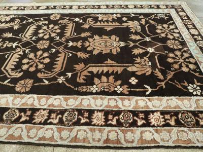 VINTAGE INDIAN COTTON AGRA CARPET