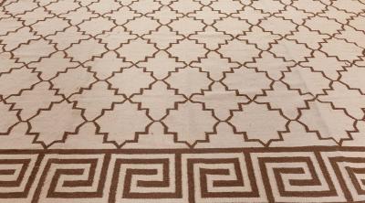 VINTAGE INDIAN DHURRIE RUG