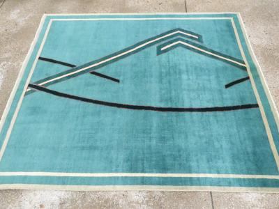 VINTAGE PERSIAN ART DECO RUG