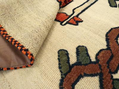VINTAGE PERSIAN FLATWEAVE KILIM PICTORIAL ACCENT RUG