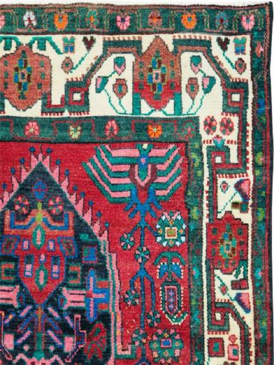 VINTAGE PERSIAN HAMADAN ACCENT RUG