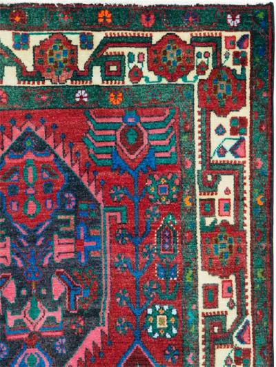 VINTAGE PERSIAN HAMADAN ACCENT RUG