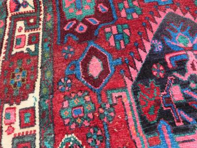 VINTAGE PERSIAN HAMADAN ACCENT RUG