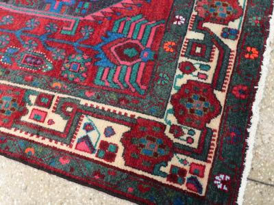 VINTAGE PERSIAN HAMADAN ACCENT RUG