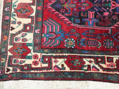 VINTAGE PERSIAN HAMADAN ACCENT RUG