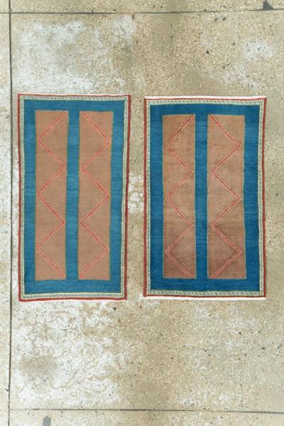 VINTAGE PERSIAN HAMADAN ART DECO RUG