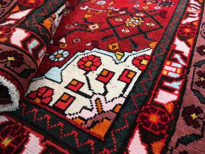 VINTAGE PERSIAN HAMDAN RUG