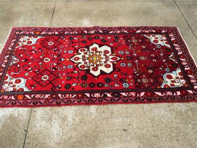 VINTAGE PERSIAN HAMDAN RUG