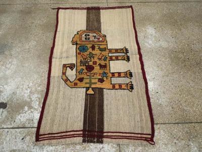 VINTAGE PERSIAN PICTORIAL FLATWEAVE