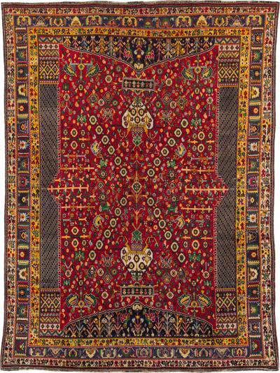 VINTAGE PERSIAN SHIRAZ RUG