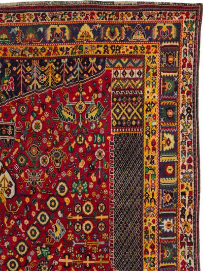 VINTAGE PERSIAN SHIRAZ RUG