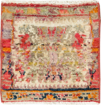 VINTAGE PERSIAN SHIRAZ TRIBAL THROW RUG