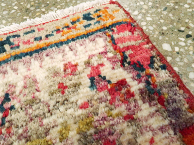VINTAGE PERSIAN SHIRAZ TRIBAL THROW RUG