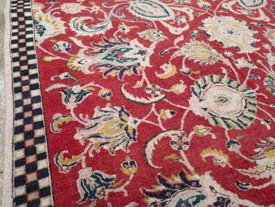 VINTAGE PERSIAN TABRIZ ROOM SIZE CARPET
