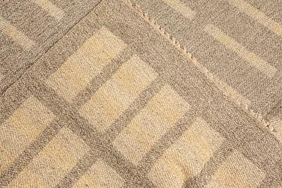 VINTAGE SWEDISH DOUBLE SIDED FLATWEAVE AREA RUG