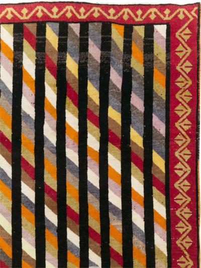 VINTAGE TURKISH ANATOLIAN ART DECO STYLE SMALL ROOM SIZE CARPET
