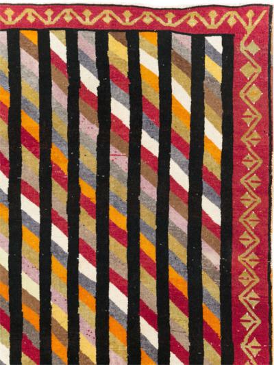 VINTAGE TURKISH ANATOLIAN ART DECO STYLE SMALL ROOM SIZE CARPET
