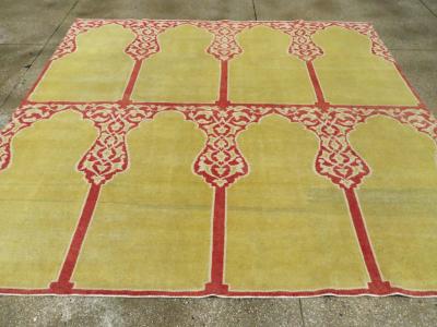 VINTAGE TURKISH ANATOLIAN SMALL SQUARE ROOM SIZE CARPET