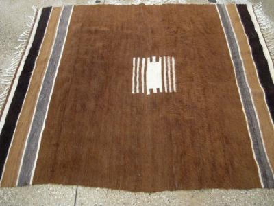 VINTAGE TURKISH FLAT WEAVE MOHAIR RUG