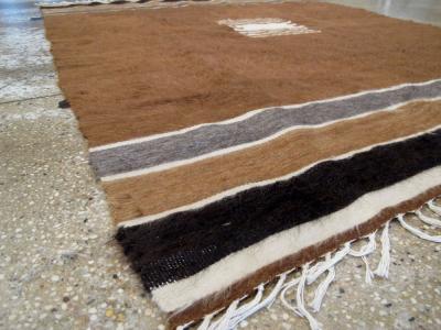 VINTAGE TURKISH FLAT WEAVE MOHAIR RUG