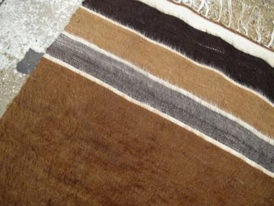 VINTAGE TURKISH FLAT WEAVE MOHAIR RUG