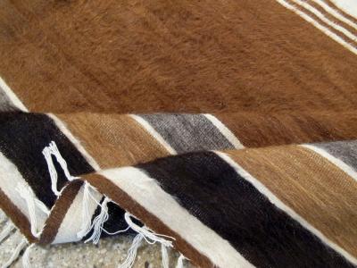 VINTAGE TURKISH FLAT WEAVE MOHAIR RUG