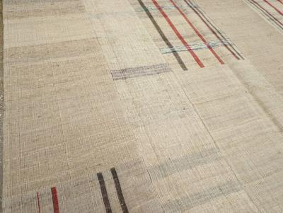 VINTAGE TURKISH FLATWEAVE KILIM ROOM SIZE CARPET