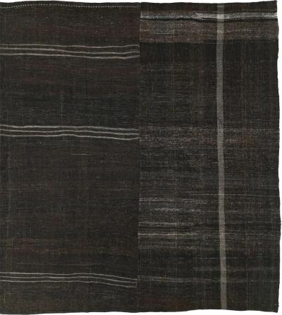 VINTAGE TURKISH FLATWEAVE KILIM SQUARE ROOM SIZE CARPET