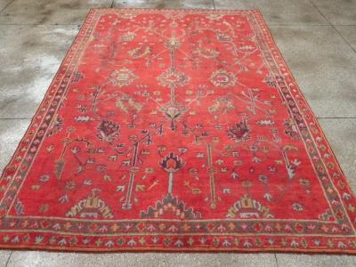 VINTAGE TURKISH OUSHAK CARPET