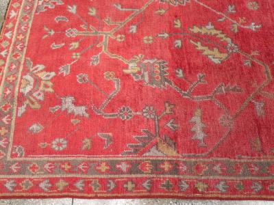 VINTAGE TURKISH OUSHAK CARPET