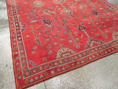 VINTAGE TURKISH OUSHAK CARPET
