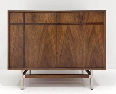 VINTAGE WALNUT AND ROSEWOOD CABINET