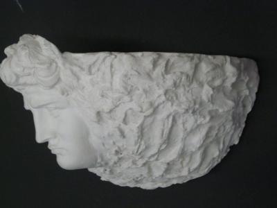 Vadim Androusov 4 French Mid Century Modern Neoclassical Plaster Sconces Attr Vadim Androusov