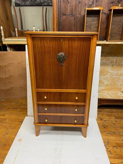 Vadim Androusov FRENCH ART DECO MAHOGANY BAR CABINET BY ANDR ARBUS AND VADIM ANDROUSOV