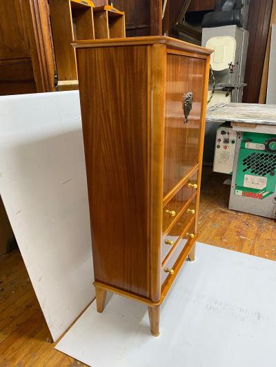 Vadim Androusov FRENCH ART DECO MAHOGANY BAR CABINET BY ANDR ARBUS AND VADIM ANDROUSOV