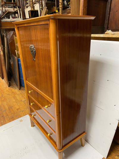Vadim Androusov FRENCH ART DECO MAHOGANY BAR CABINET BY ANDR ARBUS AND VADIM ANDROUSOV