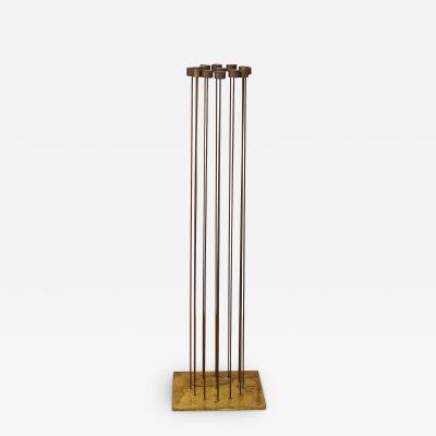 Val Bertoia Large Bertoia Studios 13 Rod Move Around Clock of Sound B 2719 Metal Sculpture