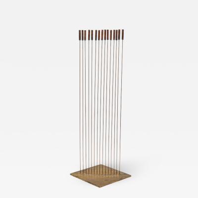 Val Bertoia Large Val Bertoia 15 Rod Curve of Sounding Cat Tails Sculpture 2016