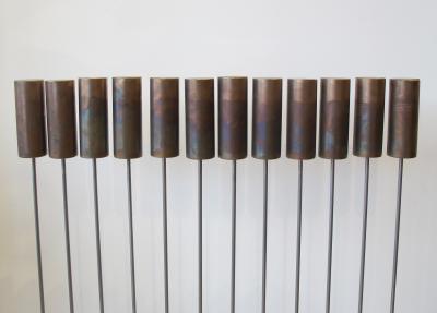 Val Bertoia Steel Rods with Brass Cylinder Chimes 