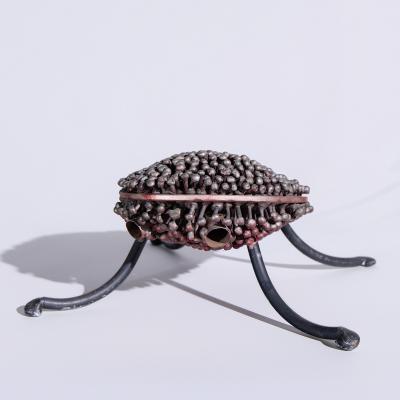 Val Bertoia Val Bertoia Mid Century Aluminum Racing Tortoise Sculpture