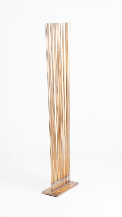 Val Bertoia Val Bertoia Sonambient Kinetic Sculpture Titled Sound of V in Bronze