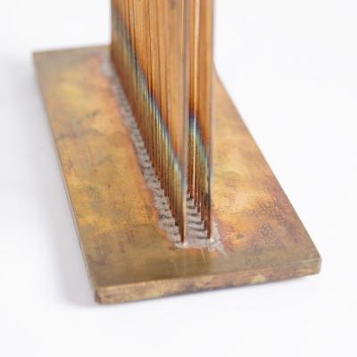 Val Bertoia Val Bertoia Sonambient Kinetic Sculpture Titled Sound of V in Bronze
