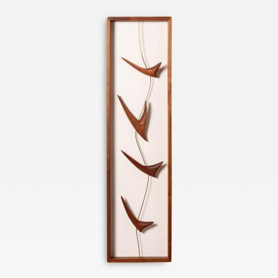 Val Robbins - Wall Mount Sculpture In Walnut By Mid Century Modern ...