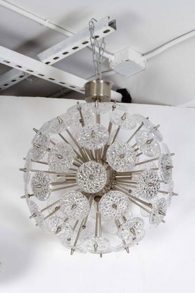 Val St Lambert Val St Lambert Sputnik Chandelier 1 of 2